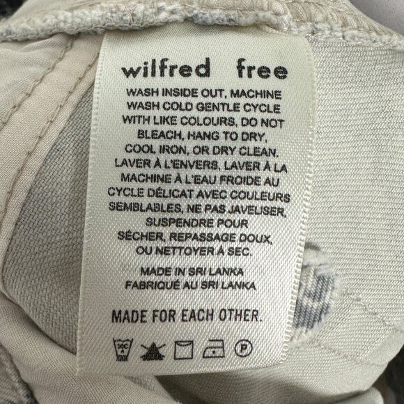 Aritzia Wilfred Free Grey Kelsey Mini Skirt Snake Print Size 8 Pockets Utility - Picture 9 of 14